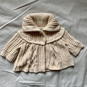 Baby Gap Sweater Jacket Khaki Button Up